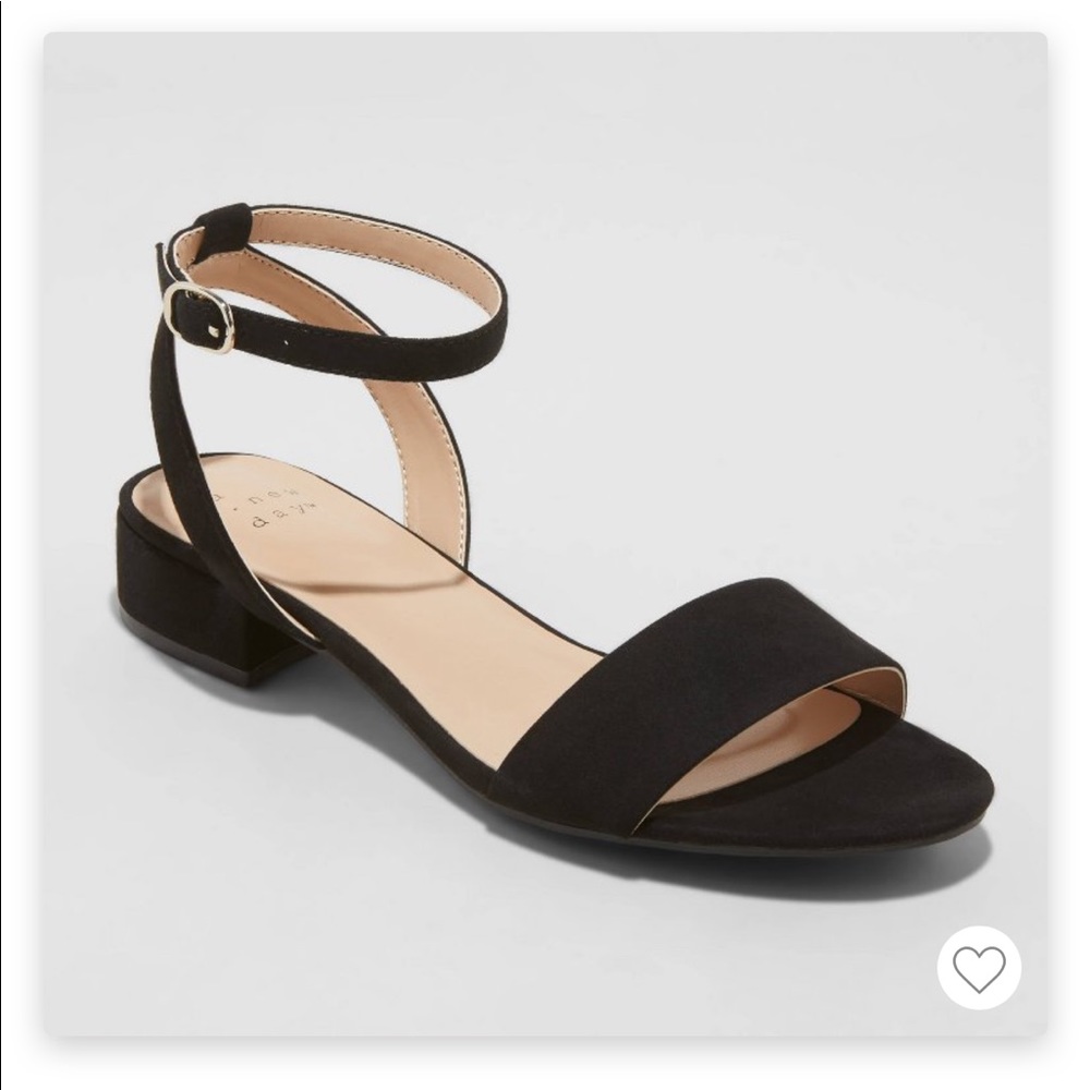 “A New Day”- Black Winona Ankle Strap Sandals